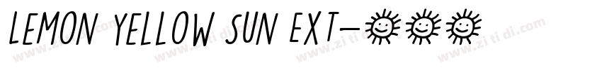 Lemon Yellow Sun Ext字体转换